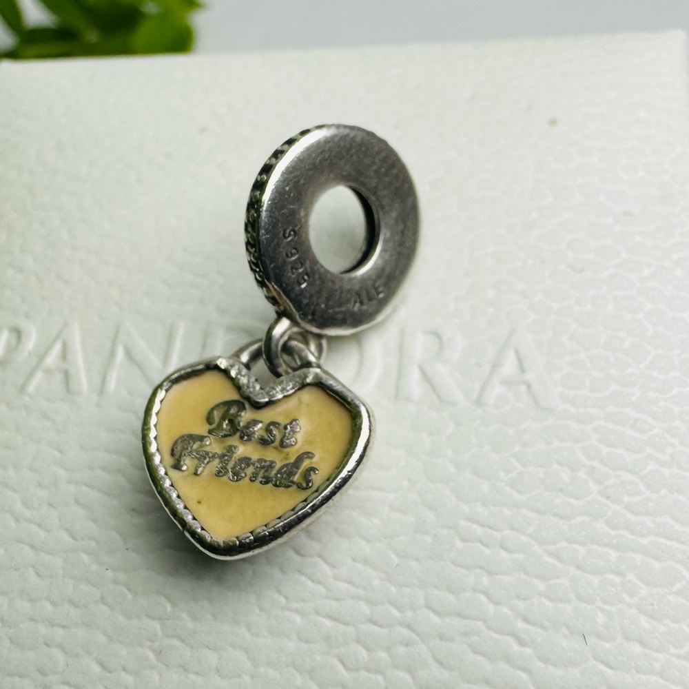 Authentic Pandora ‘Best Friend-Always There’ Enamel Dangle S925 Ale Charm